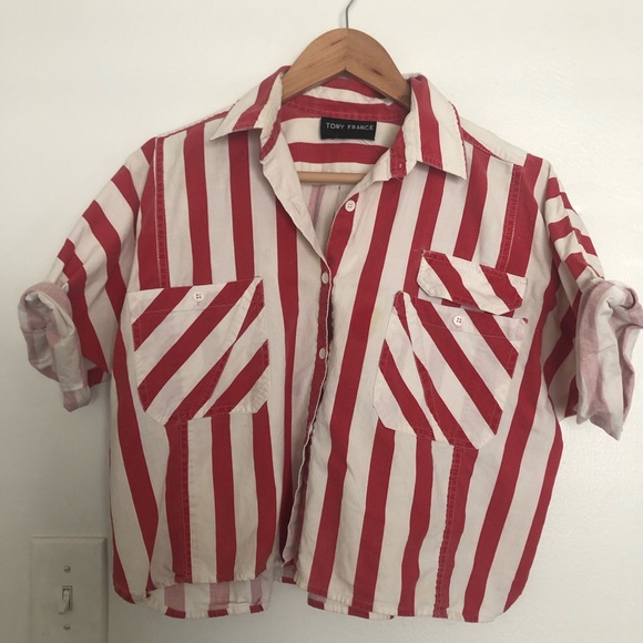Vintage STRIPED Top - Picture 2 of 3